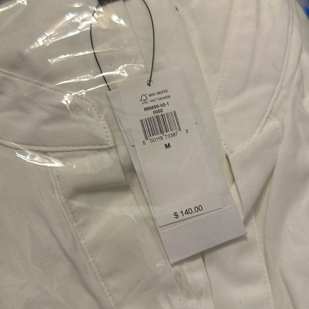 Classic White Shirt Dress with Tie Waist - Picture 9 of 9